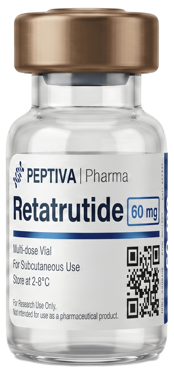 Vial de Retatrutida, Peptiva Pharma